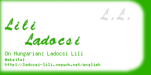 lili ladocsi business card